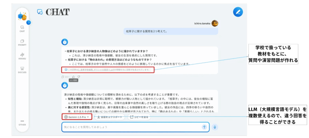 アイミー　チャット機能